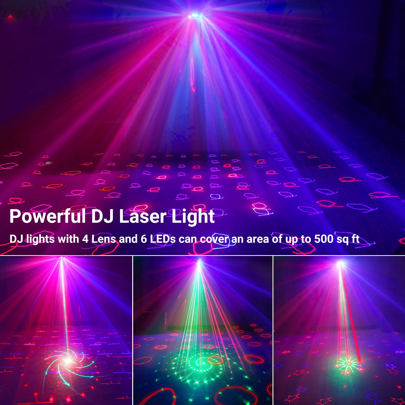 Ehaho L2800 3D DJ Laser Party Lights 5 in 1 – Ehaho Official