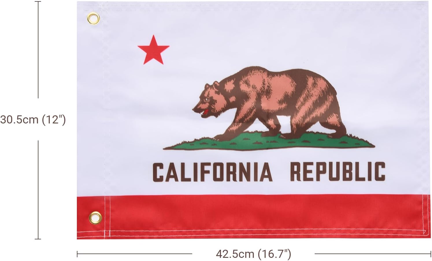 Ehaho 2PCS California Flags for Whip Lights