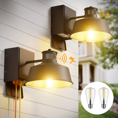 Ehaho ‎EH-BD01-MOV Motion Sensor Porch Lights with GFCI Outlet