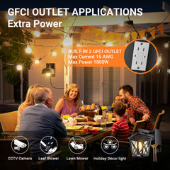 Ehaho ‎EH-BD01-MOV Motion Sensor Porch Lights with GFCI Outlet