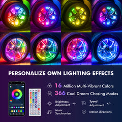 Ehaho RGB Dream Chasing LED Wheel Lights